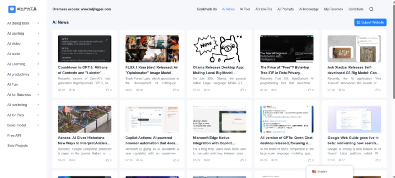 AI Productivity Tools screenshot and logo
